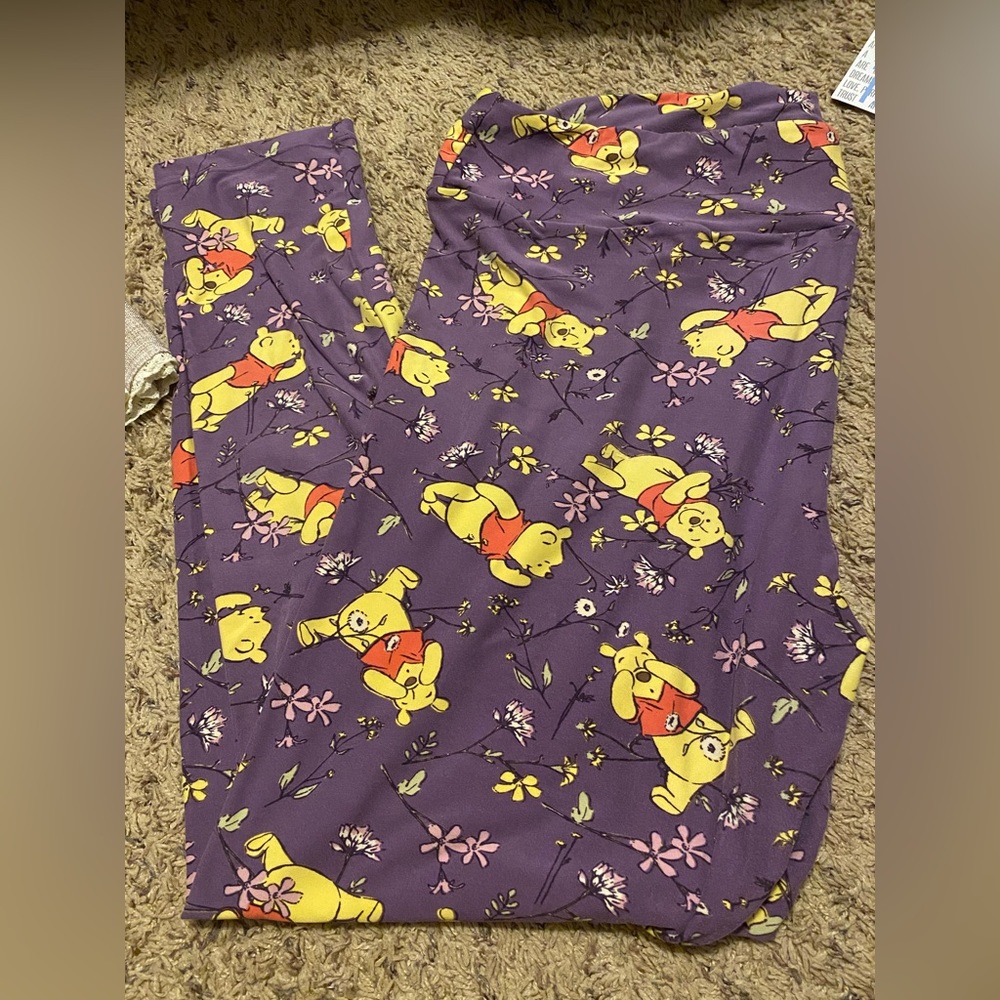 Purple Winnie the Pooh LuLaRoe leggings